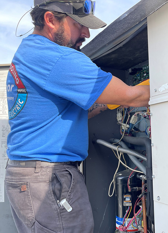 Technician at work